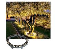 GUODDM Lampes LED pour Arbres, Éclairage Annulaire pour Arbres AC220V, Éclairage D'extérieur Étanche IP65, Éclairage De Jardin Coloré pour Cour(A-Yellow,5PCS(60W))