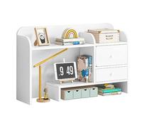 GUODDM Organiseur De Bureau en Bois À Plusieurs Niveaux avec Étagère Bibliothèque, Solution De Rangement Gain De Place, Organisateur De Bureau Extensible