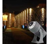 GUODDM Projecteur LED 10 W À Faisceau Étroit, Éclairage Longue Portée Étanche IP65, Projecteur LED Orientable Et Inclinable(RGB,10W(12V))