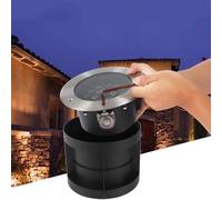 GUODDM Projecteur LED Encastré Rond 220 V CA, Étanche IP65, Angle D'inclinaison Réglable À 30°, pour Éclairage Paysager Extérieur, Jardin Et Cour(Green,3W)
