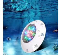 GUODDM Projecteur LED Mural pour Piscine - Éclairage LED pour Piscine, Spot Immergé 24 V pour Paroi Latérale, Étanchéité IP68, Éclairage Décoratif Submersible, Installation Facile(Warm White,24w)