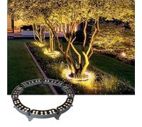 GUODDM Projecteur LED pour Arbre, Étanche IP65, Éclairage Paysager Extérieur RGB, Projecteur D'éclairage Paysager LED Coloré pour Arbre(Warm Light,4PCS(48W))