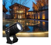 GUODDM Projecteur LED Rotatif, Éclairage Paysager LED Étanche IP67, Projecteur Mural À Longue Portée Et Faisceau Étroit, Éclairage À Distance(Green,10W(DC24V))