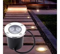 GUODDM Projecteurs LED Encastrés Au Sol Ronds 3W, Étanches IP67, pour Terrasse, Allée, Jardin Et Chemin.(Yellow,12V)