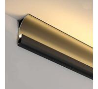 GUODDM Réflecteurs De Plafond À LED, Barres LED Suspendues sans Plafond, Luminaires Linéaires en Saillie pour Éclairage Indirect, Éclairages D'ambiance pour Salon Et Couloir(Black,H8cm-24v)