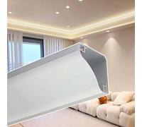 GUODDM Réflecteurs De Plafond pour Bandes LED, Kit D'éclairage Double Face pour Bandes De 8 Mm, Profilé LED en Aluminium pour Bordures De Plafond Et Murs(5m(16.4ft))