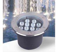 GUODDM Spot Encastrable Exterieur - 110-230V Lampe Jardin Enterré, Lumière LED Submersible, IP68 Étanche Spot Exterieur Encastrable Sol, Spot LED Encastrable Exterieur Acier Inoxydable(Warm Light,3W)