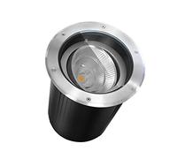 GUODDM Spot Encastrable LED Exterieur - Lampe Jardin Enterré, LED Encastré Au Sol Spot Jardin Spot Lampe Au Sol COB Angle De Lumière Réglable 304 Acier Inoxydable IP67 Étanche(Warm Light,30W)