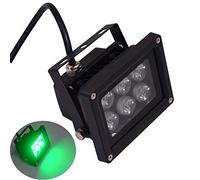 GUODDM Spot LED Exterieur - Projecteur De Sol Lumières, Projecteurs LED Étanches IP65 6W, Projecteur Extérieur Couleur Verte 220V, pour Jardin, Extérieur, Décoration De Paysage