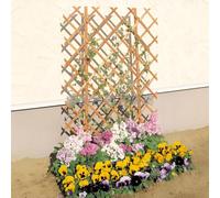 GUOGLZ Treillis Extensibles en Bois pour Plantes Grimpantes, Treillis De Jardin Grille De Plantes Clôtures Décoration pour Extérieur Intérieur Fruits Légumes Fleurs Pot