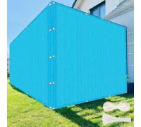 GUOJUN Brise Vue Balcon 150 x 950 cm Protection UV, Coupe-Vent, Respirant Brise Vue Jardin, Filet D’Ombrage avec Attaches de Câble Œillets pour Balcon Jardin Terrain, Bleu Ciel