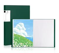 GUOKOFF Lot de 2 Porte-vues A3 30 Pochettes, pour Bureau école, Vert