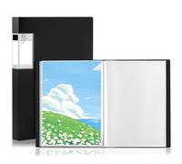GUOKOFF Lot de 2 Porte-vues A3 80 Pochettes, pour Bureau école, Noir