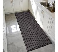 GUOLIXIA Paillasson D'Intérieur 95 x 120 cm Douces Absorbantes Tapis D'Entrée Lavable Facile à Nettoyer pour Entrée, Couloir, Chien, Gris