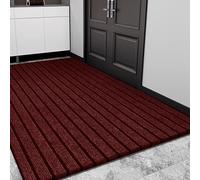 GUOLIXIA Paillasson Exterieur Entree 95 x 120 cm pour Une Entrée Propre Tapis Antidérapant et Anti Poussière Facile à Nettoyer Chambre, Cuisine, Couloir, Rouge