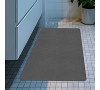 GUOLIXIA Tapis de Bain Diatomite Antidérapant 70 x 95 cm Super Absorbant Tapis de Bain Antidérapant Facile à Nettoyer pour La Salle de Douche, Baignoire Ou comme, Gris Foncé