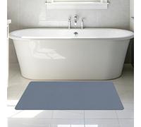 GUOLIXIA Tapis de Bain en Pierre 70 x 95 cm Fort Pouvoir Absorbant Diatomite Stone Bath Mat Décoratif Lavabl pour Salle de Bain, Douche, Baignoire, Bleu