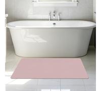 GUOLIXIA Tapis de Bain en Pierre 70 x 95 cm Fort Pouvoir Absorbant Diatomite Stone Bath Mat Décoratif Lavabl pour Salle de Bain, Douche, Baignoire, Rose