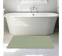 GUOLIXIA Tapis de Bain en Pierre 70 x 95 cm Fort Pouvoir Absorbant Diatomite Stone Bath Mat Décoratif Lavabl pour Salle de Bain, Douche, Baignoire, Vert