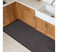 GUOLIXIA Tapis Entrée sous Porte 95 x 120 cm Enlève Salissures Tapis de Porte Extérieur Facile à Nettoyer pour Jardin, Cour, Gris