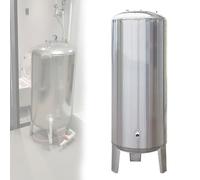 guoyjmm Surpresseur Réservoir en Acier Inoxydable pour Booster d'eau de Puits Intérieur, 60 100 160 200 250 300 L, Conteneurs Verticaux à Vessie de Stockage d'eau,160L/42.3Gal-50x95cm