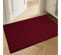 GUOZHEN Tapis de Porte 95 x 120 cm Antidérapant Entretien Simple Paillasson Easy Facile à Nettoyer Paillasson, Couloir, Entrée, Cuisine, Chambre, Rouge