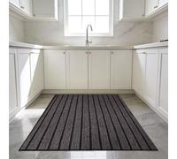 GUOZHEN Tapis Entrée sous Porte 95 x 120 cm Douces Absorbantes Paillasson pour L'Intérieur et L'Extérieur Lavable en Machine Paillasson, Couloir, Entrée, Cuisine, Chambre, Gris