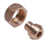 Gurtner - Raccord gaz naturel - Raccord à jonction sphéro conique 3/4" (20/27) à braser sur tube cuivre Ø18 -