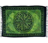 Guru-Shop Bali Batik Sarong, tenture murale, jupe à langer, robe sarong, serviette de plage, unisexe, beige, synthétique, taille : taille unique, sarongs, serviettes de plage alternatives.