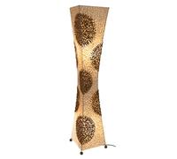 Guru-Shop Lampe à Pied/Lampe à Pied, Faite à la Main à Bali en Matériau Naturel, Capiz/Nacre - Modèle Mambo, Fibredeverre, 118x24x24 cm, Luminaires sur Pied en Matériaux Naturels