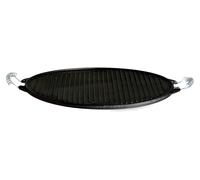 Gusseisenkuss® Light-Plaque à griller en fonte Ø 38 cm Plaque en fonte Plancha striée/lisse