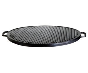 Gusseisenkuss® Plaque de gril en fonte Ø 41 cm Plaque en fonte Plancha striée/lisse