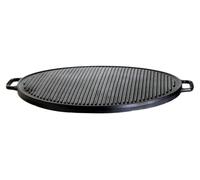 Gusseisenkuss® Plaque de gril en fonte Ø 55 cm Plaque en fonte Plancha striée/lisse