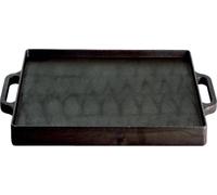Gusseisenkuss® Plaque de gril en fonte 38x38 cm Plaque en fonte Plancha striée/lisse
