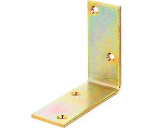 Gustav Alberts Equerre de poutre 100x100x40mm Acier brut électrozingué jaune - 333508