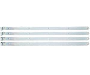 Gustav Alberts Paumelle de volet 1200x Ø 16x45mm acier brut galvanisé jaune - 314378