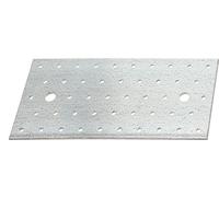 Gustav Alberts Plaque perforée EN 14545:2009-2 200x100mm Acier brut galvanisé sendzimir - 332020