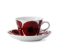 Gustavsbergs Porslinsfabrik Ensemble tasse à café Röd Aster Tasse à café + soucoupe