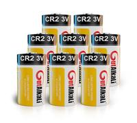 GutAlkaLi CR2 Lot de 8 piles au lithium 3 V 800 mAh à usage unique