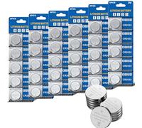 GutAlkaLi CR2032 Lot de 30 piles bouton au lithium 3 V CR 2032 pour électricité, 6 paquets de 5 unités