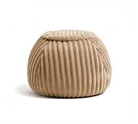 Gutekissen® Pouf Montessori pour enfant « Gland » - Confortable - Coussin d'assise pour chambre d'enfant (diamètre 50 cm) (crème)