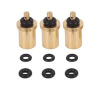 Gutol Adaptateur de Remplissage de gaz en Laiton (Lot de 3), Embout de Cartouche de gaz pour réchaud de Camping, idéal pour la randonnée, Les grillades et Le Camping.