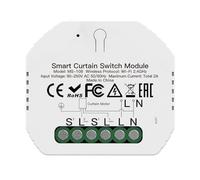 Gutol Module de commande WiFi pour volets roulants, contrôle intelligent des volets roulants, pour stores et auvents, compatible avec Smart Life Tuya, Home