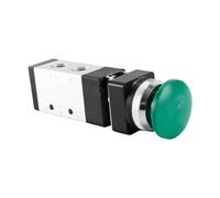 Gutol Vanne mécanique à commande pneumatique automatique 1/4" BSP, à bouton-poussoir, 5 voies, 2 positions