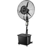 Guyifuny Ventilateur brumisateur avec réservoir de 42 L, roues pivotantes à 360°, idéal for terrasse, piscine et extérieur, 3 vitesses, oscillation 90°(Diameter 71cm)