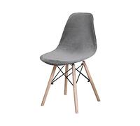 GUYIRT Housse Chaise Lot De 2 4 6, Velours Housse De Chaise Scandinave Antidérapant Lavable Housse pour Chaise De Salle à Manger Scandinave-Gris foncé-2 pièces