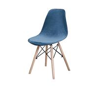 GUYIRT Housse Chaise Lot De 2 4 6, Velours Housse De Chaise Scandinave Antidérapant Lavable Housse pour Chaise De Salle à Manger Scandinave-Bleu-2 pièces