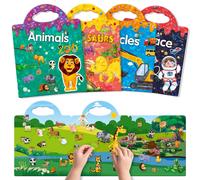 GUYUCOM Wiederverwendbares Stickerbuch Set Kinder Spielzeug ab 2 Jahren