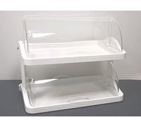 Guzzini 18810211 Etagère Pâtissière 2 Etages Blanc 41 x 48 x 33 cm