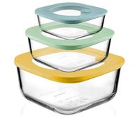 Guzzini Store & Plus Set 3 Contenants Hermétiques En Verre